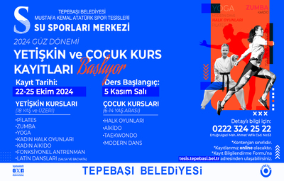 GÜZ DÖNEMİ KURS BAŞVURULARI BAŞLIYOR